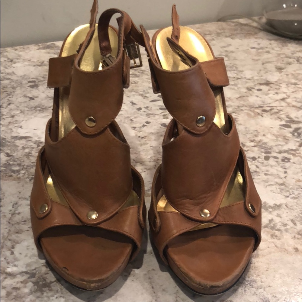 Bakers Light Brown Leather Sandals
